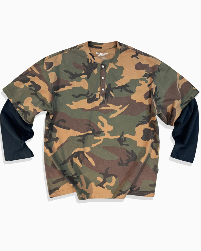 Henry Neck Thermal Sweat LS Tee